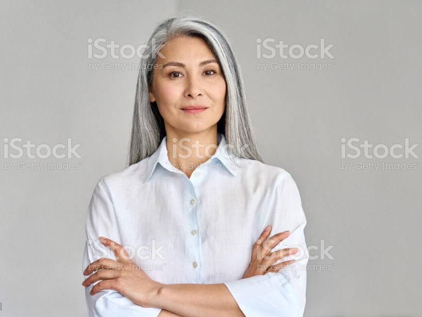 Woman with Grey Hair