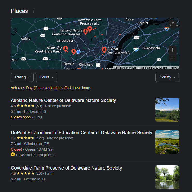 SEO Case Studies: DelNature SEO Google Maps